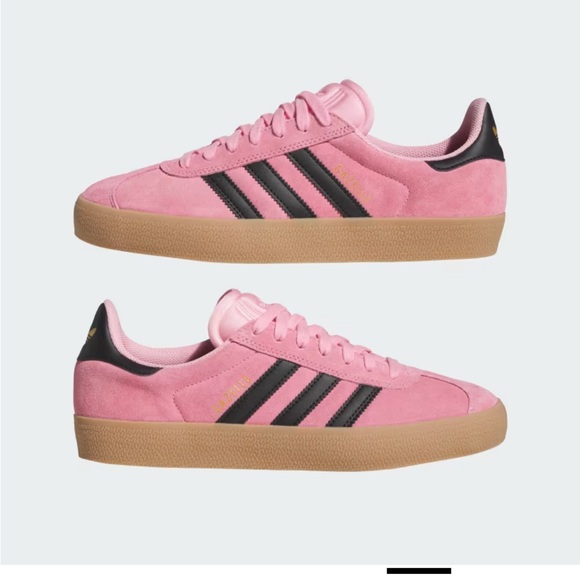 New Adidas Gazelle Pink Black 8 10 - Picture 12 of 14